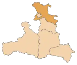 Ligging van het district Salzburg-Umgebung in de Oostenrijkse deelstaat Salzburg