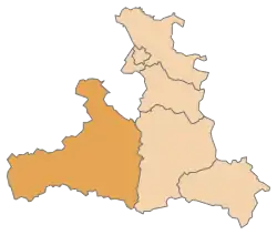 Ligging van het district Zell am See in de Oostenrijkse deelstaat Salzburg