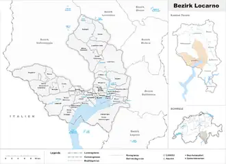 Kaart van Locarno