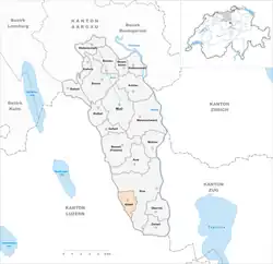 Kaart van de gemeente