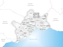 Kaart van de gemeente