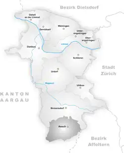 Kaart van de gemeente