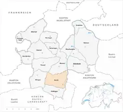 Kaart van de gemeente