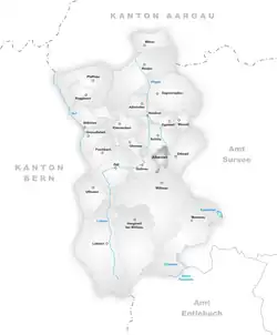 Kaart van de gemeente