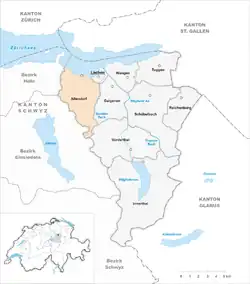 Kaart van de gemeente