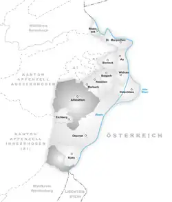 Kaart van de gemeente