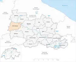 Kaart van de gemeente