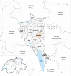 Kaart van de gemeente