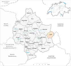 Kaart van de gemeente