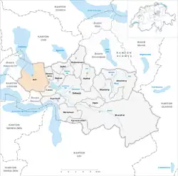 Kaart van de gemeente