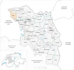 Kaart van de gemeente