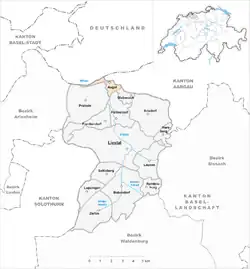 Kaart van de gemeente