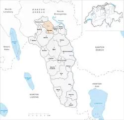 Kaart van de gemeente