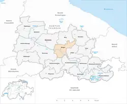 Kaart van de gemeente