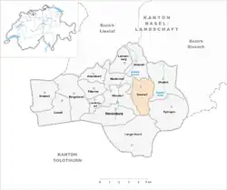 Kaart van de gemeente