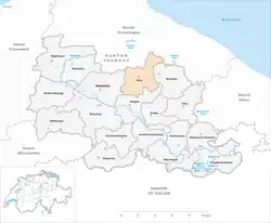 Kaart van de gemeente