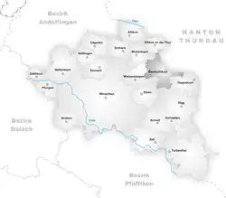 Kaart van de gemeente