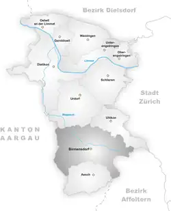 Kaart van de gemeente