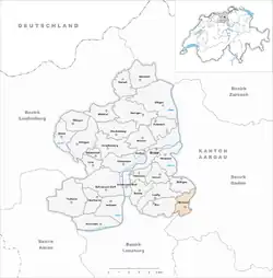 Kaart van de gemeente