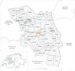 Kaart van de gemeente