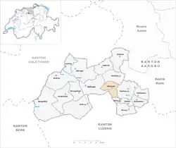 Kaart van de gemeente