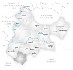 Kaart van de gemeente