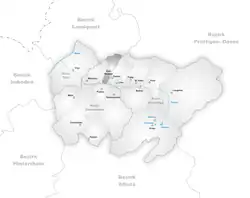 Kaart van de gemeente