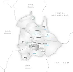 Kaart van de gemeente