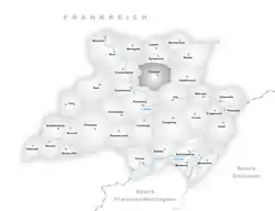 Kaart van de gemeente