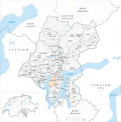 Kaart van de gemeente