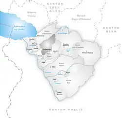 Kaart van de gemeente