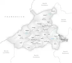 Kaart van de gemeente