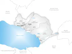 Kaart van de gemeente