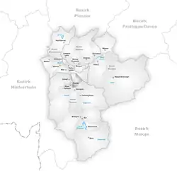 Kaart van de gemeente