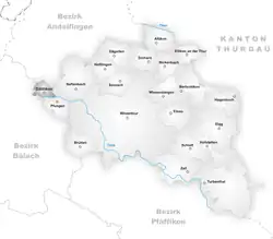 Kaart van de gemeente