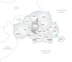 Kaart van de gemeente