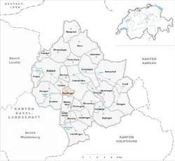 Kaart van de gemeente