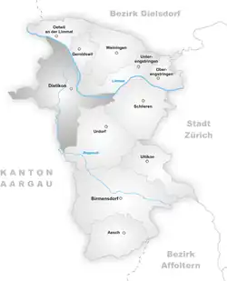 Kaart van de gemeente