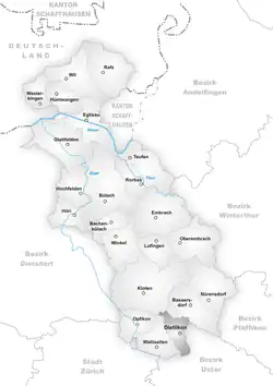 Kaart van de gemeente