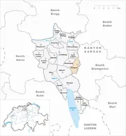 Kaart van de gemeente