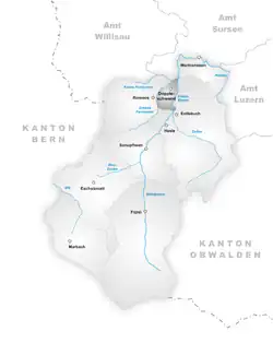 Kaart van de gemeente