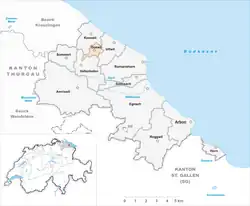 Kaart van de gemeente