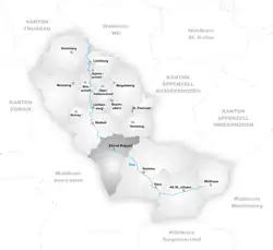 Kaart van de gemeente