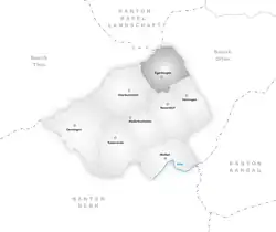 Kaart van de gemeente