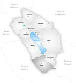 Kaart van de gemeente