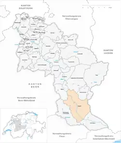 Kaart van de gemeente