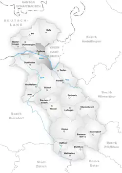 Kaart van de gemeente