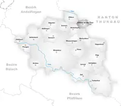 Kaart van de gemeente