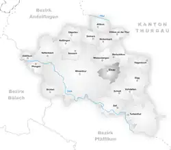 Kaart van de gemeente