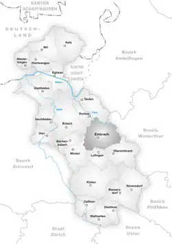 Kaart van de gemeente